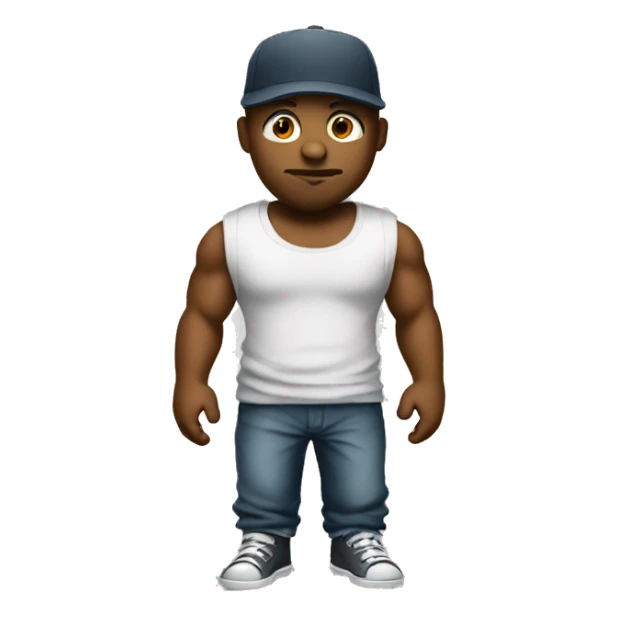 gangster with baggy clothes sticker