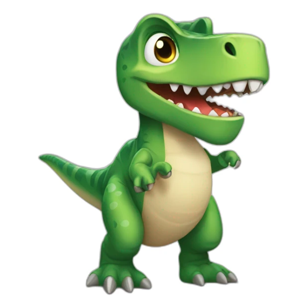 Chat qui porte un dinosaure sticker