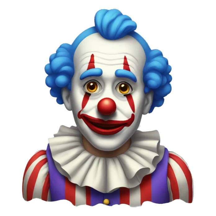 sad clown sticker