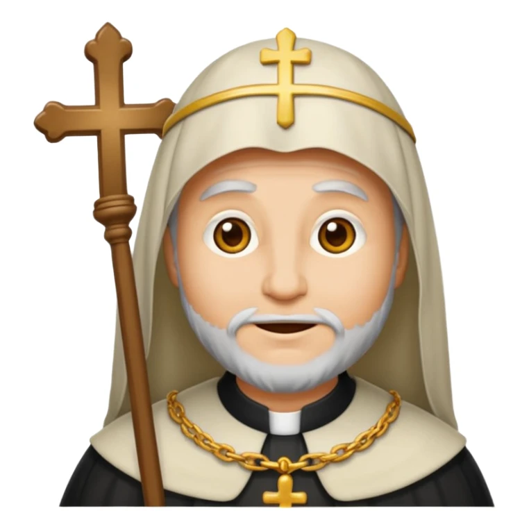 emoji prêtre catholique du moyen âge  sticker