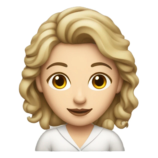 caucasian woman writer with script in hands sticker