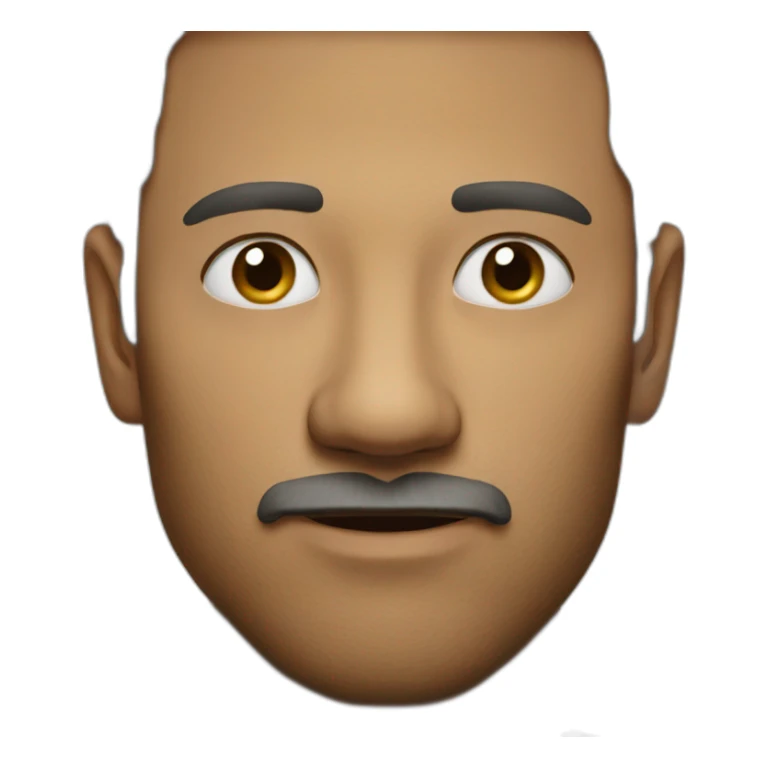 Man with one finger on his nose sticker