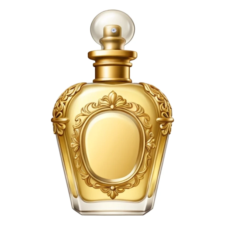 bottle of perfume gold exquisite large takes all the space

 sticker