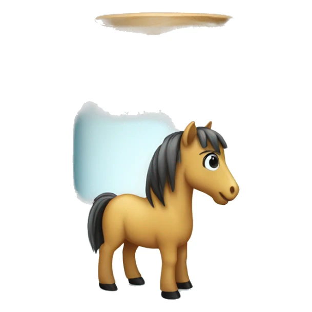 toy pony in a glass jar sticker