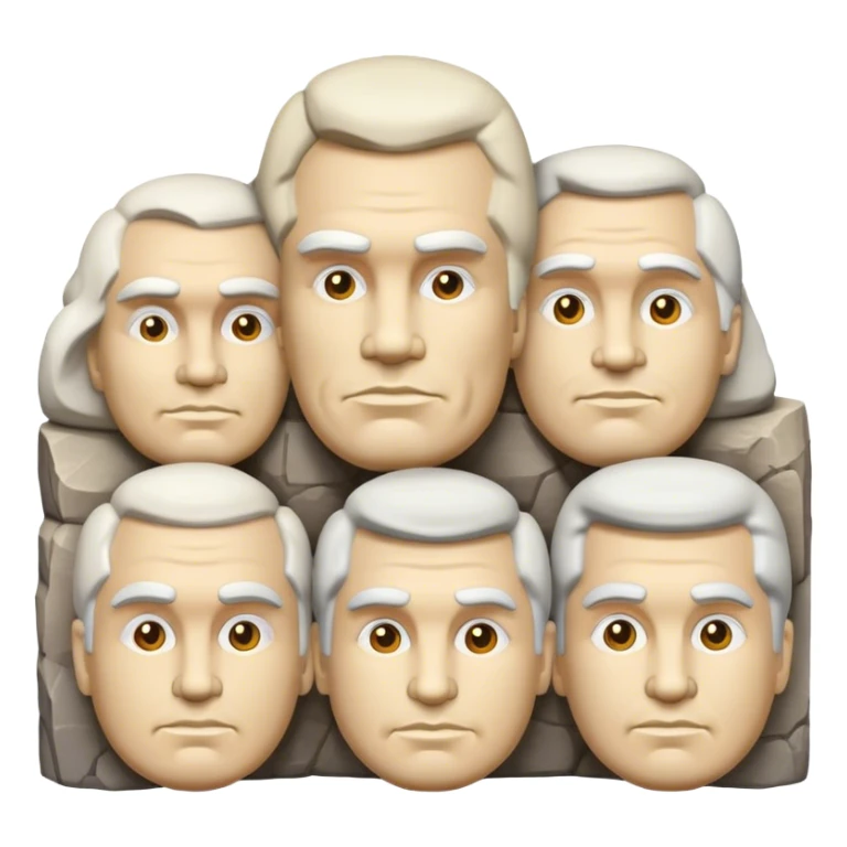 Cinematic Realistic Mount Rushmore Emoji sticker