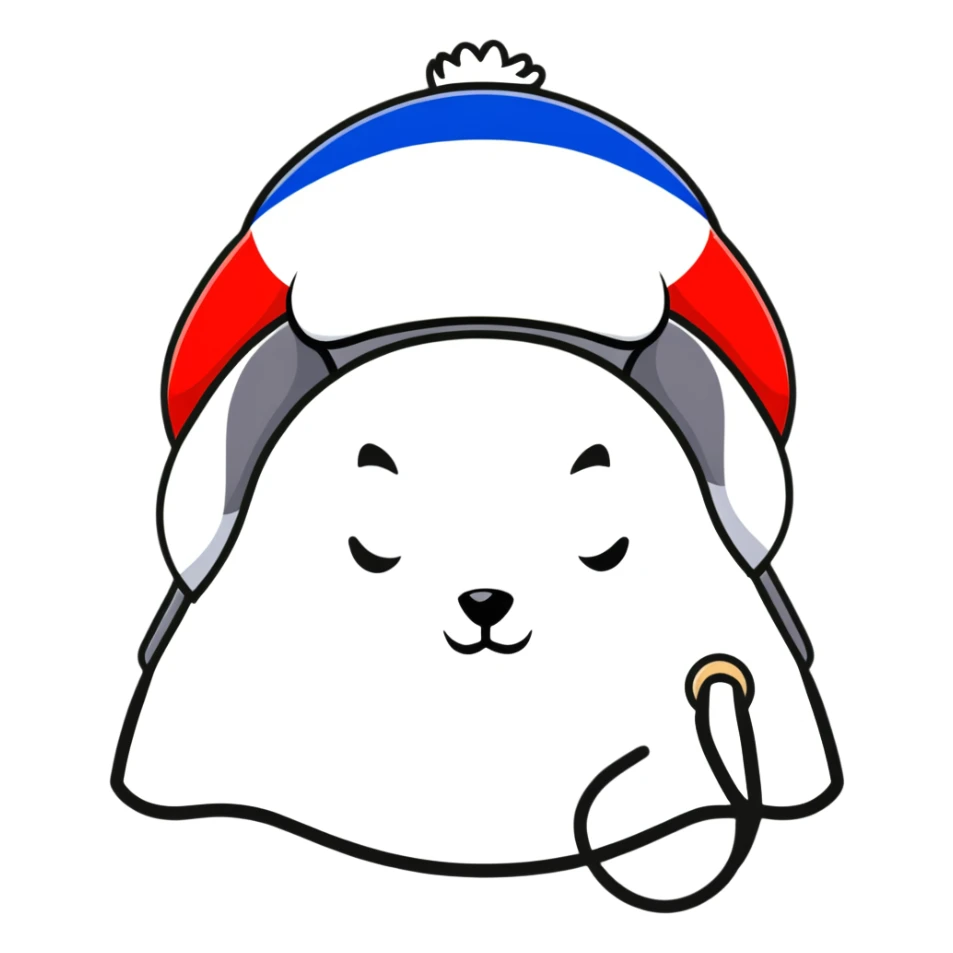 Russian ushanka hat with flag of Russia, warm winter hat with ear flaps sticker