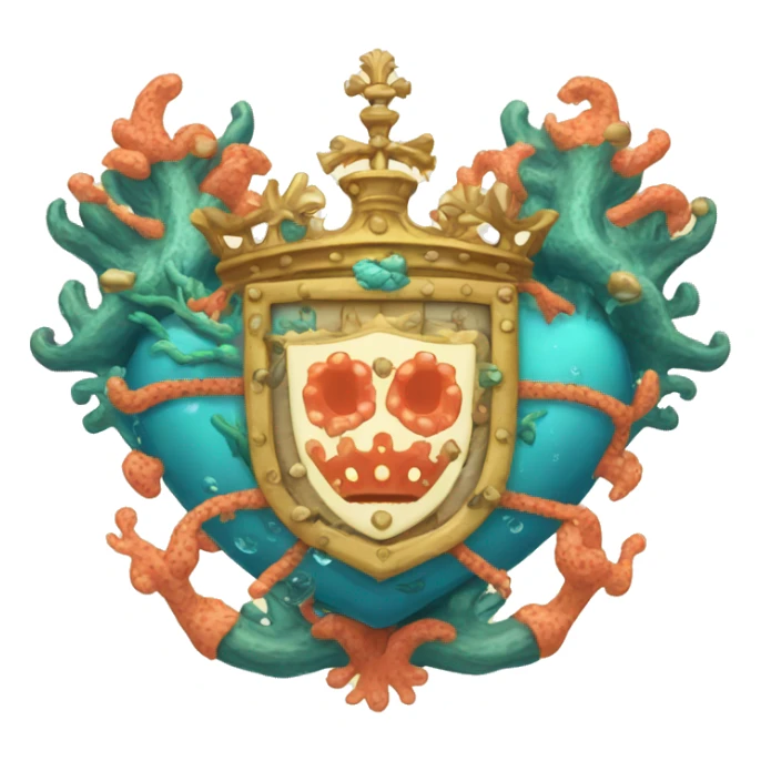 Coral Sea kingdom coat of arms sticker