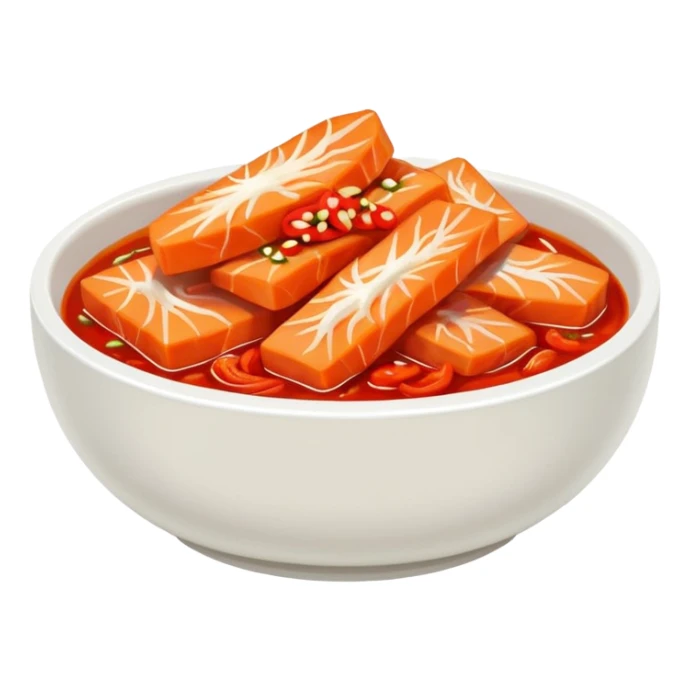 baechu kimchi in a bowl sticker