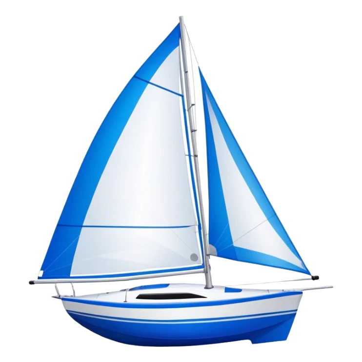Sailboat - Sunfish (Model Year: 2021) (Iconic colour: Bright sail with blue and white) sticker