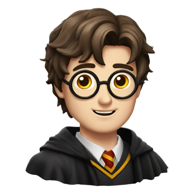 Harry potter y su rayo en la frente  sticker