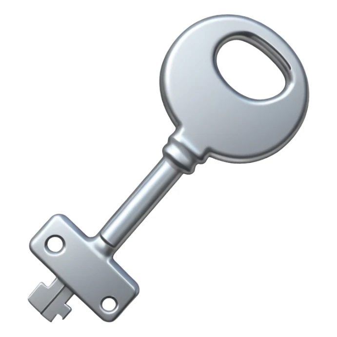 A regular key sticker