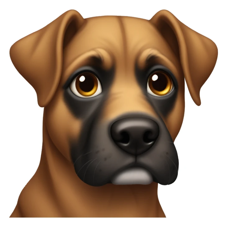 Perro banco con manchas negras y la cara negra y ojos avellana  sticker