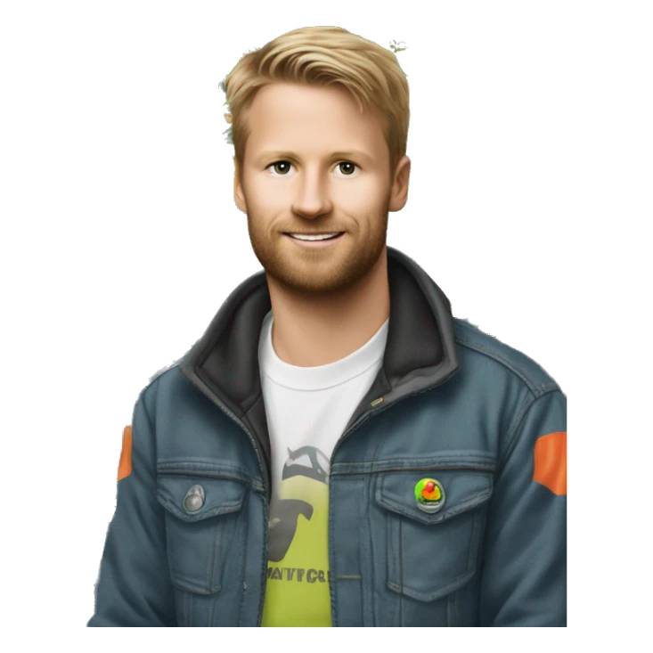 traktor waardat opstaat 'Lasse is the best' sticker