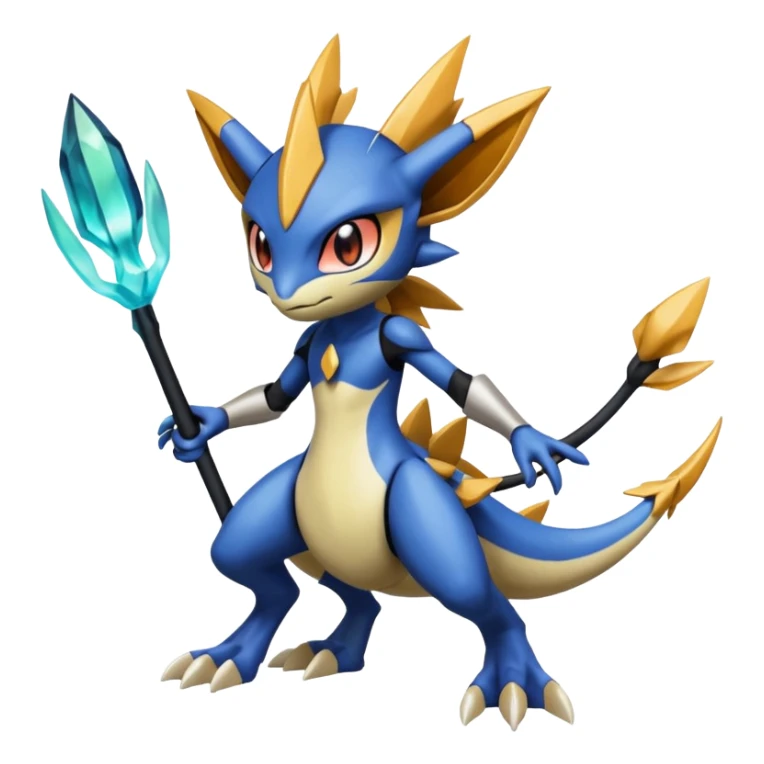 Meloetta-Greymon-Inteleon-Greninja-Pokémon-Digimon-Fakémon-fusion-hybrid-creature sticker