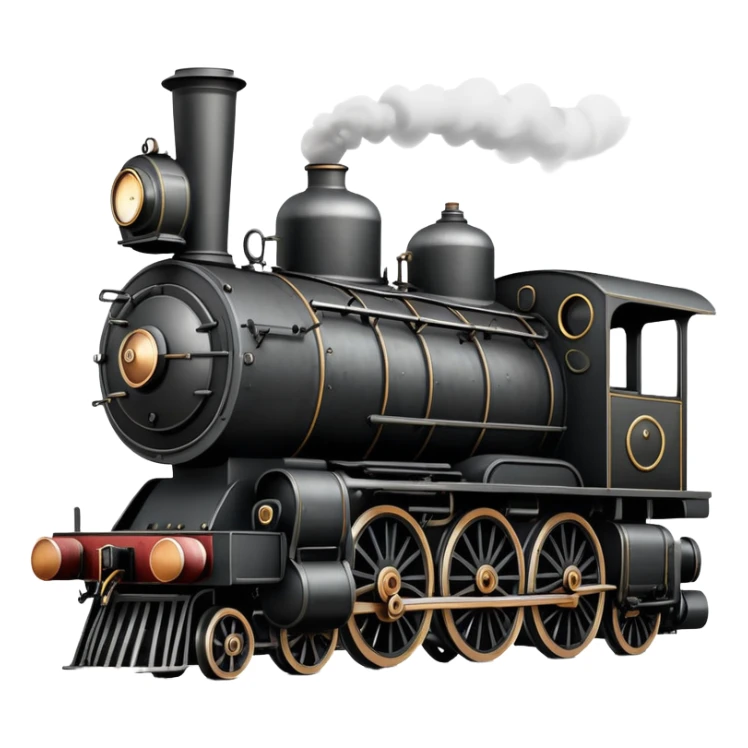 vintage steam locomotive sticker