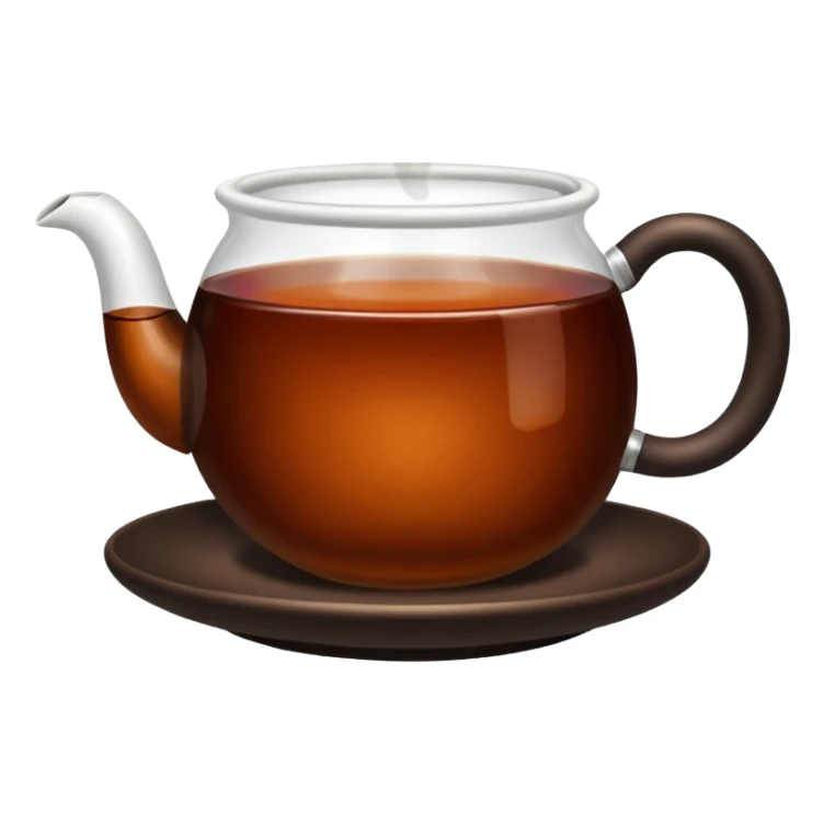 Cup of black tea sticker