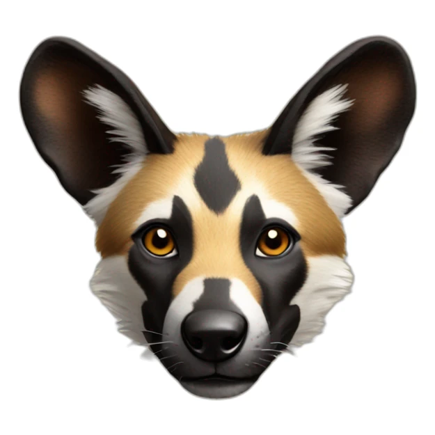 African wild dog sticker