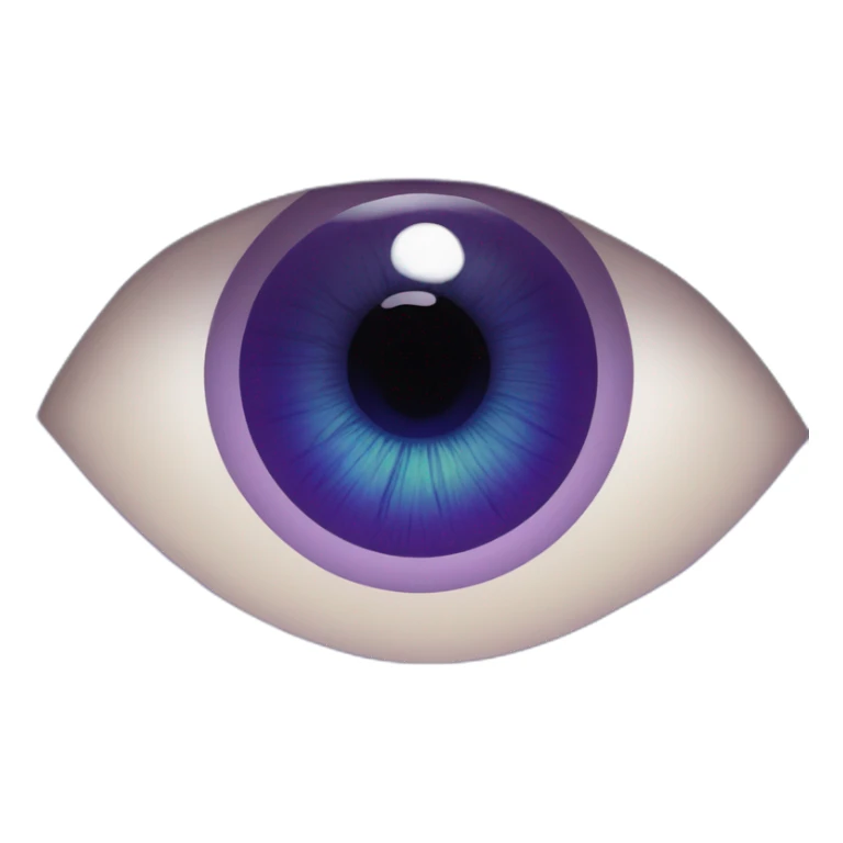 majestic godly violet iris eyeball serious intense symmetrical knowledgable sticker