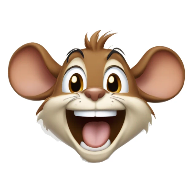 mouse monty jack from chip 'n' dale, laughing sticker