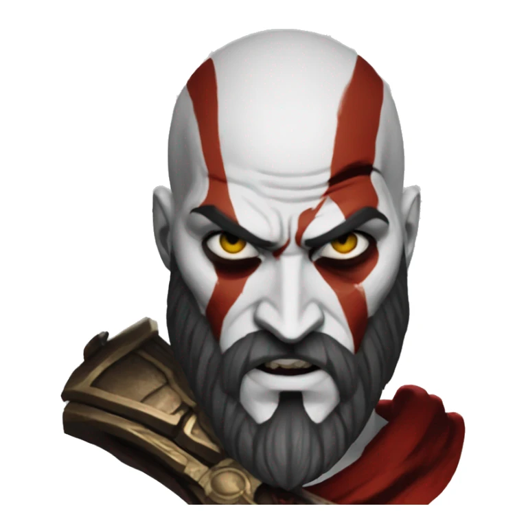 Kratos from God Of War video gamz sticker
