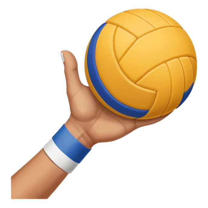 volleyball hand with bands sticker