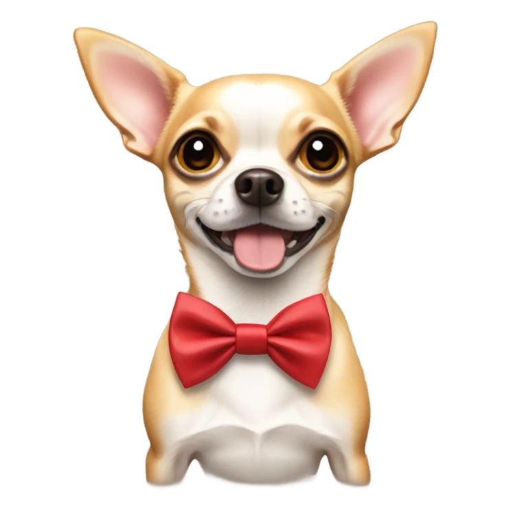 Chihuahua wearing bow tie  sticker