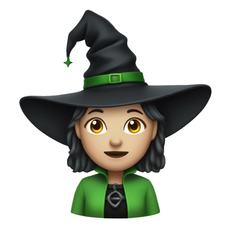 Wicked witch of the west with a Santa hat sticker