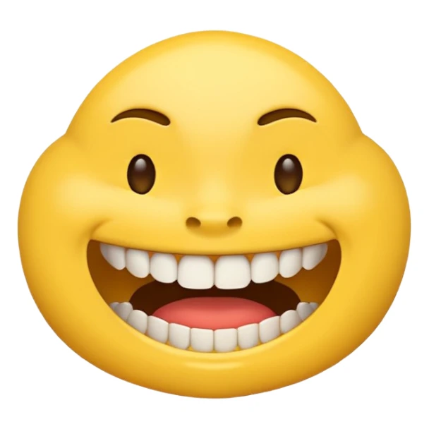 Emoji clenching teeth to one side of mouth sticker