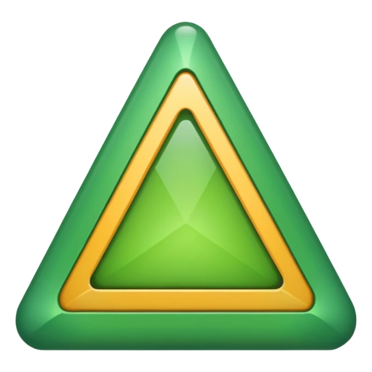 change color to green from red for 🔺 with same size sticker