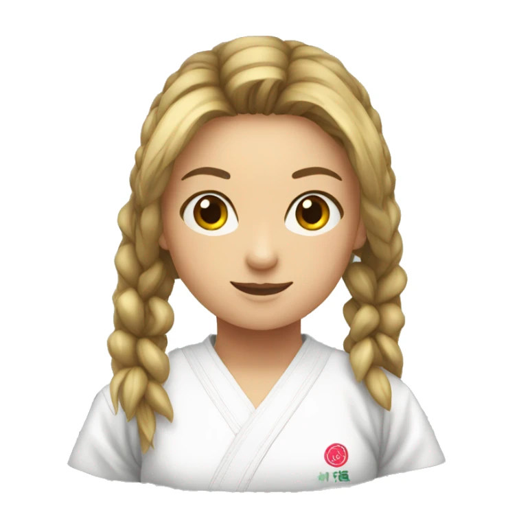 Girl taekwondo  sticker