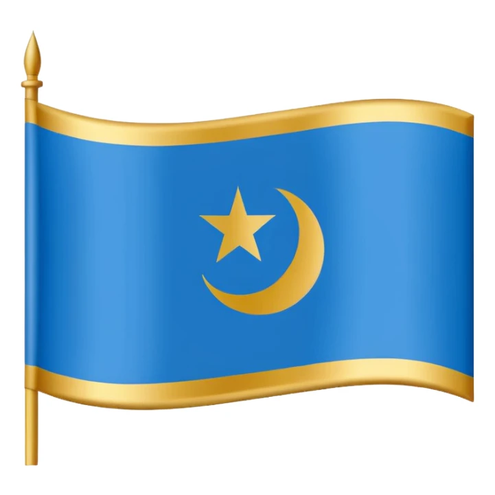 Flag of Uyghurstan sticker