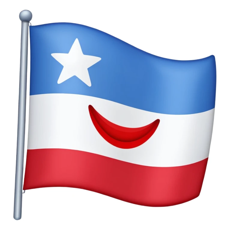 Emoji de drapeau avec les couleurs suivante : sticker