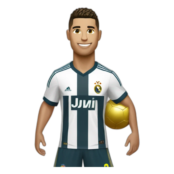 Ronaldo avec ballon d’or sticker