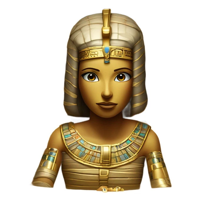  mummy in gold coffin egypt sticker