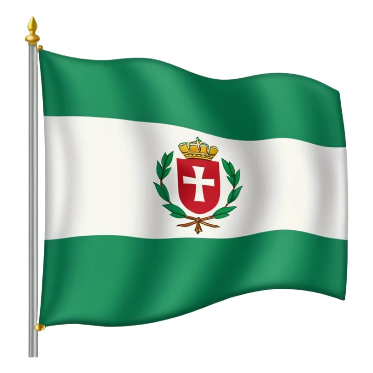 crea la bandera de Andalucia sticker