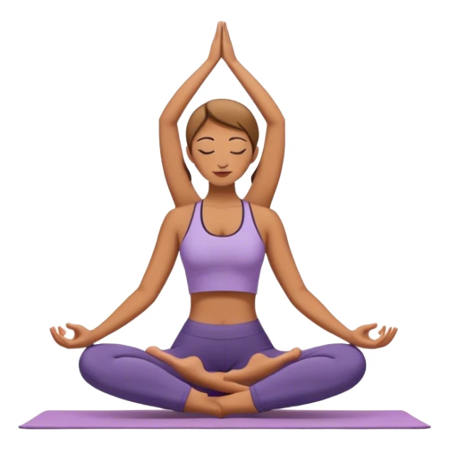 yoga pose sticker