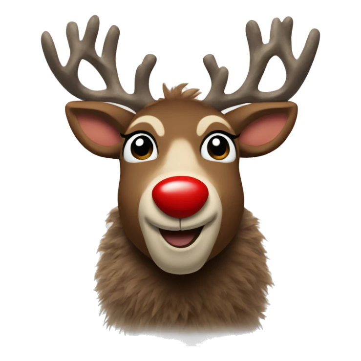 Rudolph the red nose reindeer  sticker