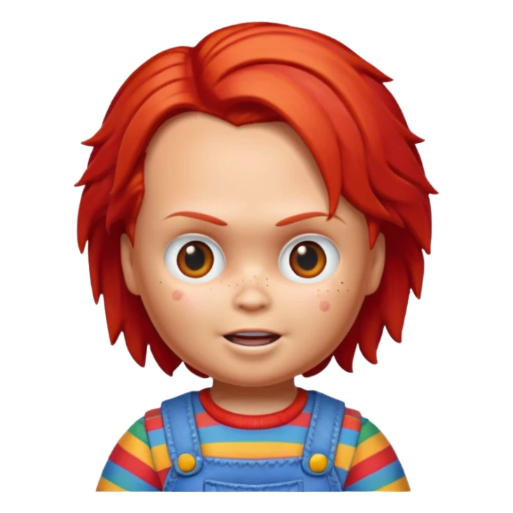 Un emojin de chuky sticker