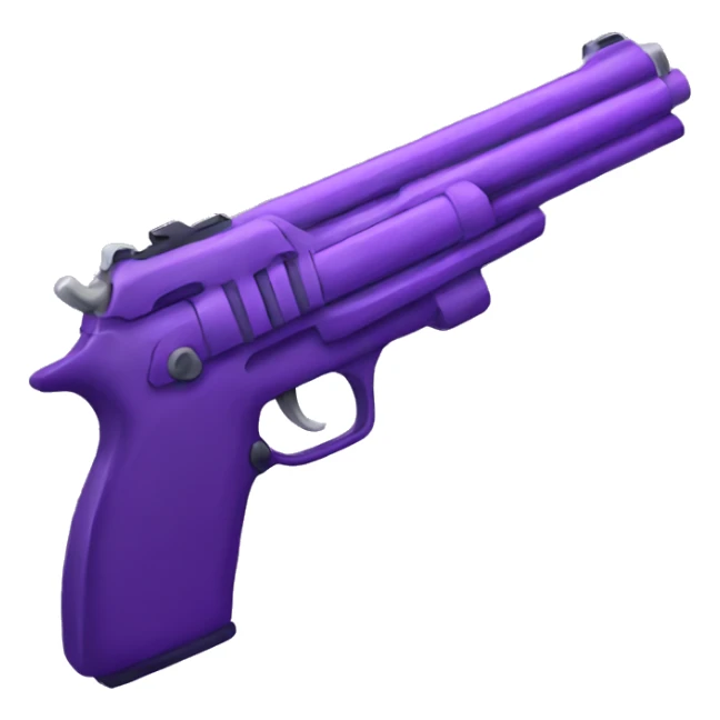 purple gun sticker