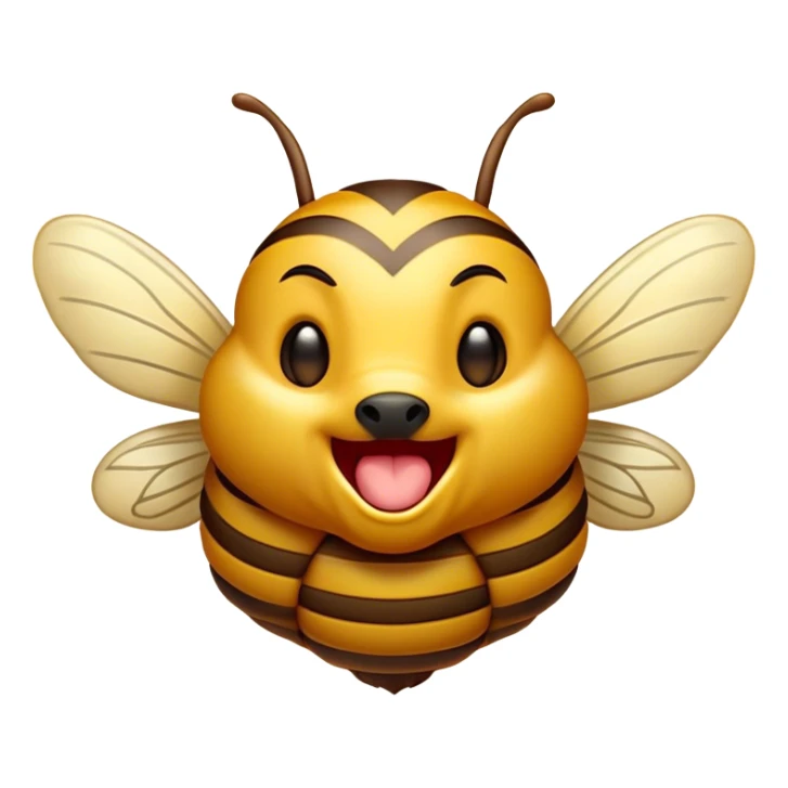 Cinematic Cute Yawning Hornet Portrait Emoji, Head tilted slightly with a dramatic, wide-open yawn, showcasing a small, striped body with softly drooping wings and sleepy, half-closed eyes, Simplified yet irresistibly adorable features, highly detailed, glowing with a soft, cozy glow, high shine, relaxed yet expressive, stylized with a dash of whimsical insect charm, soft glowing outline, capturing the essence of a drowsy yet affectionate hornet that appears ready to stretch out for a nap! sticker