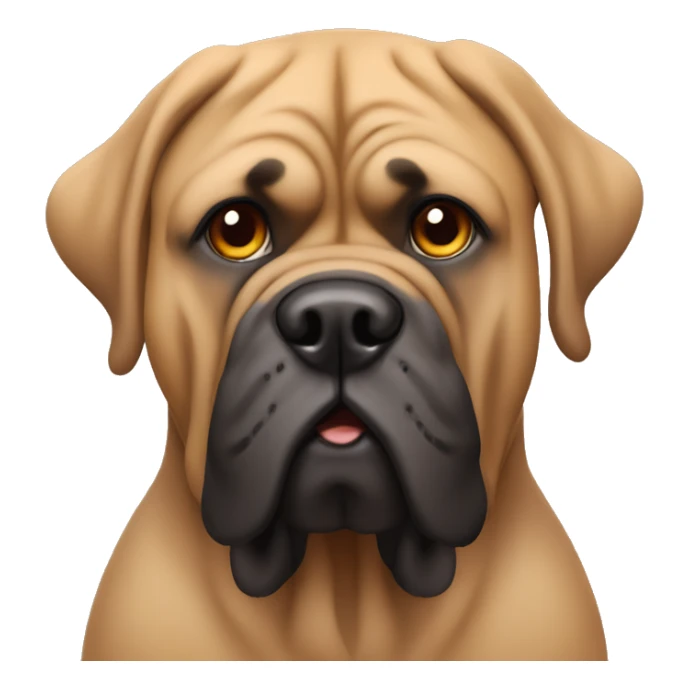 english bull mastiff wearing a wig  sticker