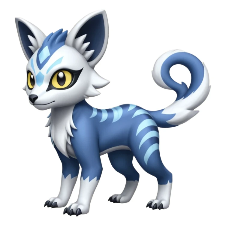 Genet-Absol-Zeraora-Primagen-fusion-creature  sticker