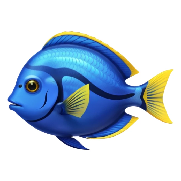blue tang fish in an aquarium sticker