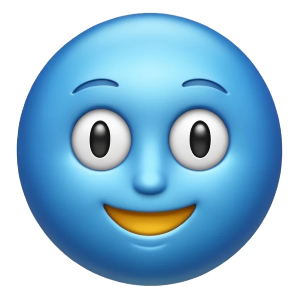 O emoji azul com o selo verificado dentro sticker