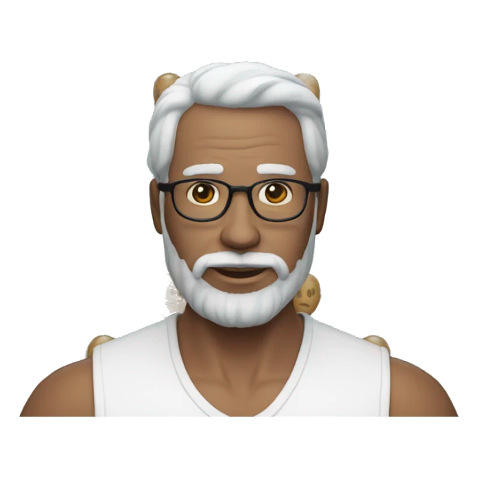 Full body : using a balloon to replace the head: no facial features, male, 70 years old. -167cm, 65kg, sky blue, black bottom" sticker