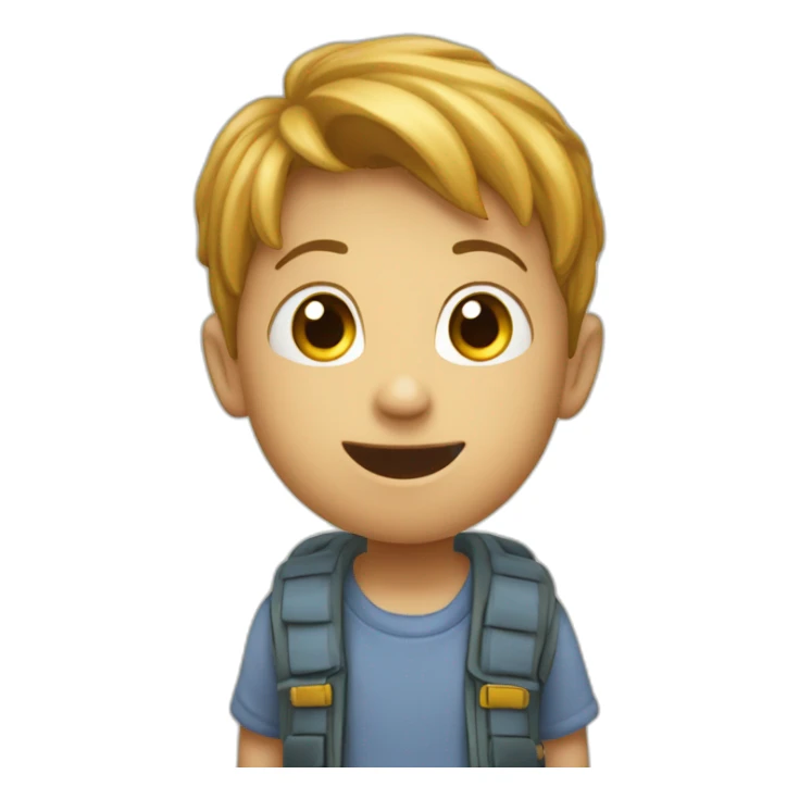 Enfant qui parle avec une bulle   sticker