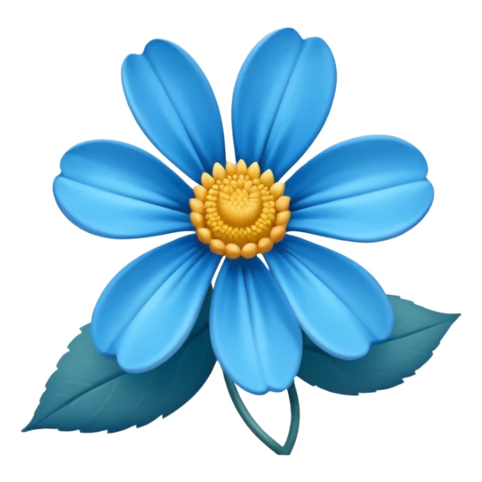Verificado azul com bordas parecidas com pétalas de flor sticker