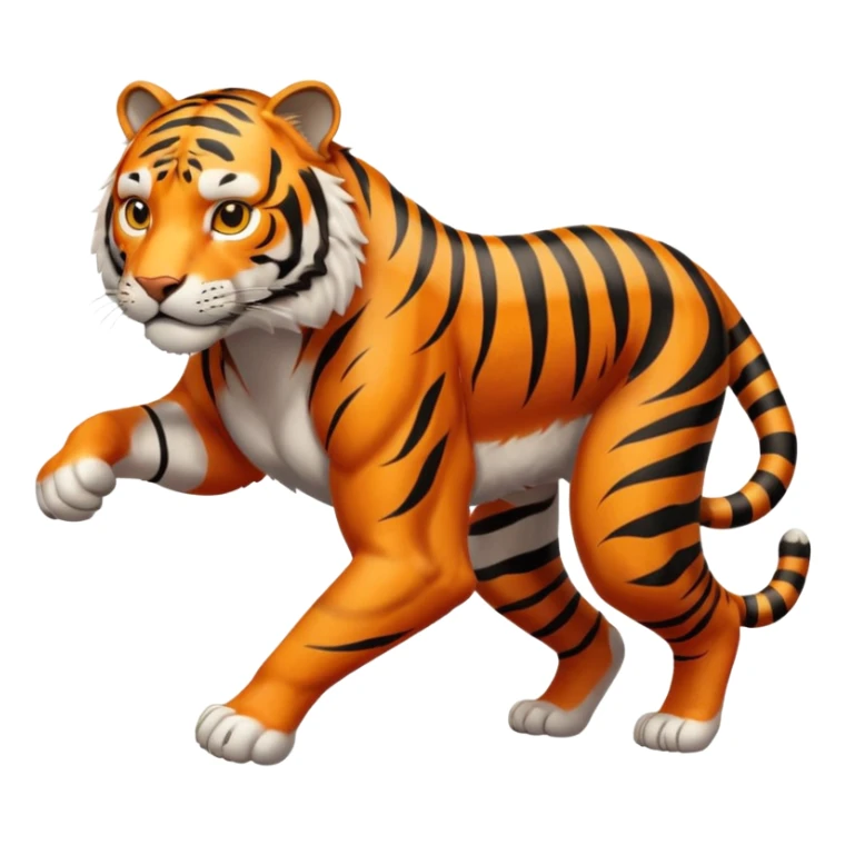 High resolution of a runnig tigar sticker