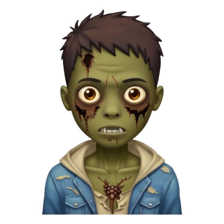 make a brown zumbi boy sticker