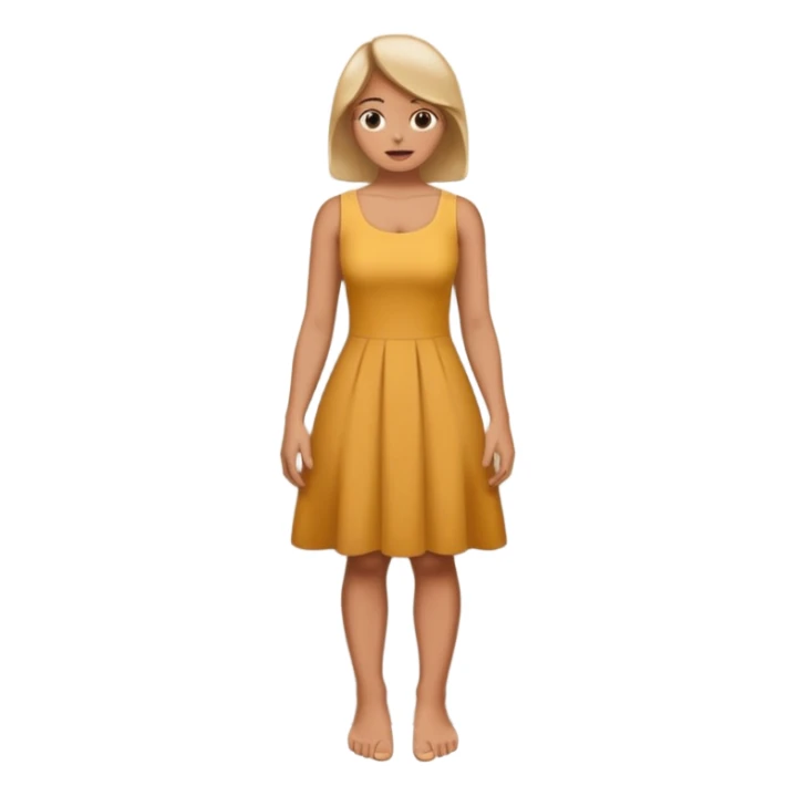 A women standing with her big toe pressed against a wall, facing the wall sticker